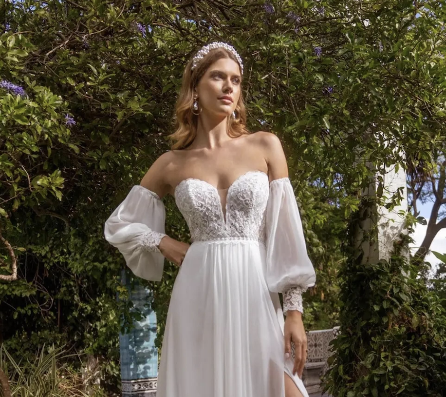 Stunning Sleeves: Wedding Dress Trends for Winter. Desktop Image